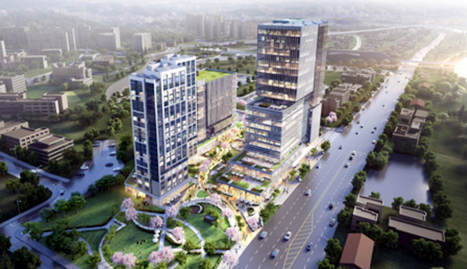  '증강현실 스마트 글라스'를 최초 적용하는 '광주역세권 청년혁신타운' 조감도. /사진제공=광주시 