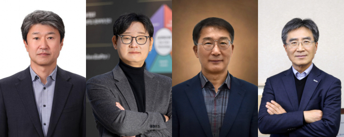 왼쪽부터 송호준 에코프로 대표, 최문호 에코프로비엠 대표, 김종섭 에코프로에이치엔 대표, 김병훈 에코프로머티리얼즈 대표. /사진=에코프로
