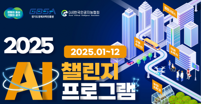 경기도와 도 경제과학진흥원이 추진하는 공공서비스 혁신을 위한 사업 'AI(인공지능) 챌린지 프로그램' 안내. /사진제공=경기도