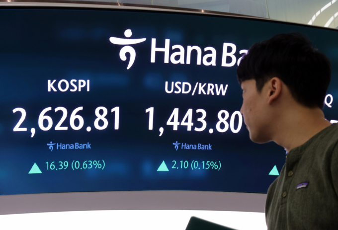 코스피와 코스닥이 모두 강세다. 사진은 서울 중구 하나은행 본점 딜링룸 전광판에 증시 종가가 표시된 모습./사진=뉴스1 