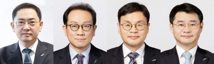 (왼쪽부터) 은행연합회 이인균·김경민·박진우·박영상 본부장/사진=은행연합회