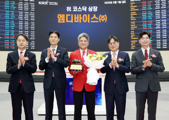 [특징주] 엠디바이스, 코스닥 상장 첫날 121% 급등… '따블' 달성