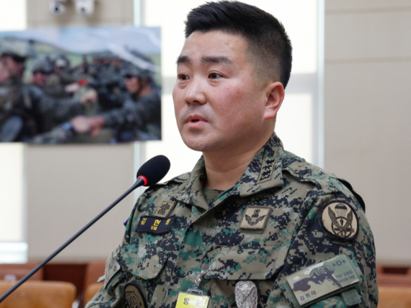 12·3 비상계엄 사태로 추가 기소된 장성급 2명과 영관급 4명이 보직 해임 조치됐다. 사진은 김현태 육군 707특수임무단장이 지난달 17일 서울 여의도 국회에서 열린 국방위원회 제422회국회(임시회) 제2차 전체회의에 출석해 현안 질의에 답하는 모습. /사진=뉴스1