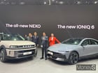 현대자동차가 2025 서울모빌리티쇼에서 세계 최초로 공개한 디 올 뉴 넥쏘와 더 뉴 아이오닉 6를 포함해 총 10종 18대의 차량을 전시했다. /사진=김서연 기자
