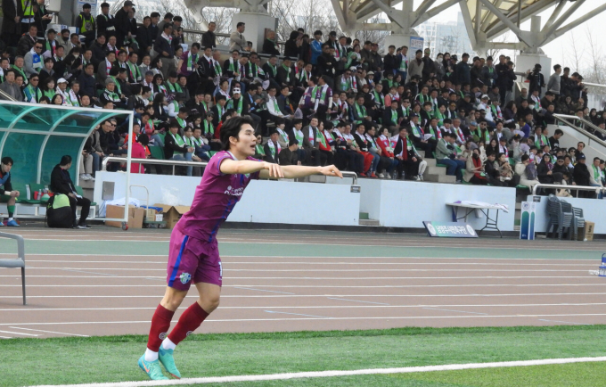 남양주시민축구단이 다양한 공격 옵션과 안정적 수비로 상승세 이어가고 있다. 사진은 진주시민축구단과 개막전 경기 모습. /사진제공=남양주FC