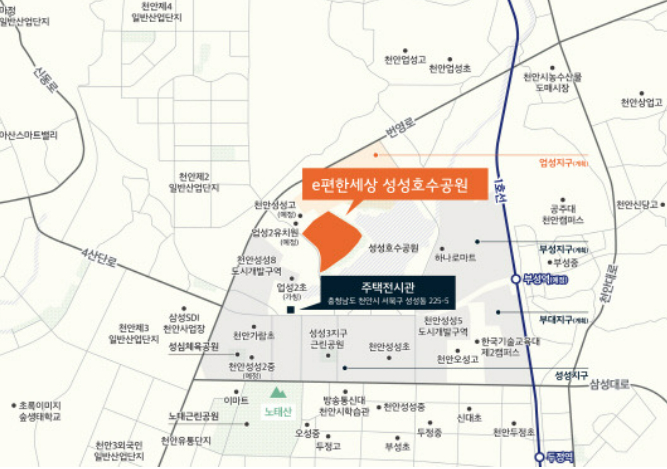 'e편한세상 성성호수공원' 위치도 /사진 제공=DL이앤씨