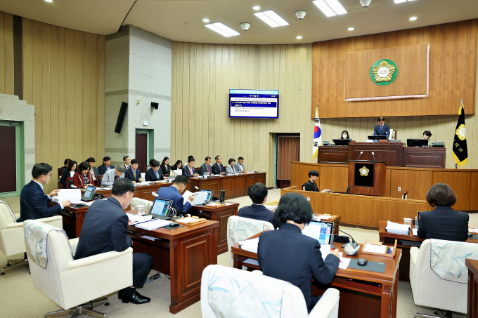 의왕시의회가 22일 제310회 임시회 제1차 본회의를 열고 오는 5월 2일까지 11일간의 회기 일정을 시작했다. /사진제공=의왕시의회