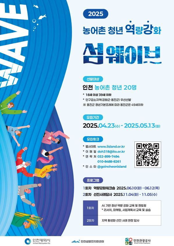 '섬웨이브' 참가자 모집 포스터. /사진제공=인천관광공사