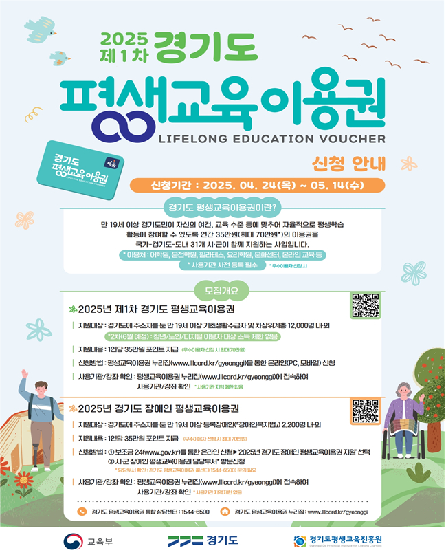 '2025 경기도 평생교육이용권' 안내문. /사진제공=파주시