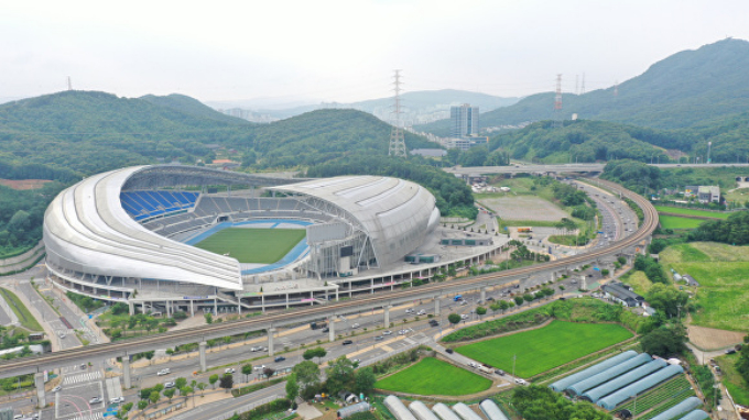 용인미르스타디움 전경. /사진제공=용인특례시