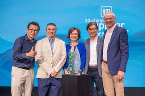 HL만도가 GM &#039;2024 올해의 우수 협력사&#039;에 선정됐다. 사진은 최근 열린 관련 시상식. /사진=HL만도