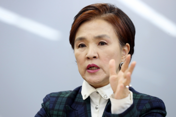 이재명 더불어민주당 대선 후보가 진보와 보수, 친명과 비명 모두를 아우르는 '통합 선거대책위원회'를 본격 출범시킨다. 사진은 강금실 법무법인 원 대표 인터뷰 모습. /사진=머니투데이