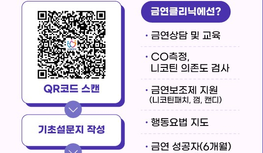 안양시보건소가 추진하는  QR(큐알)코드 금연클리닉 도입 안내. /사진제공=안양시