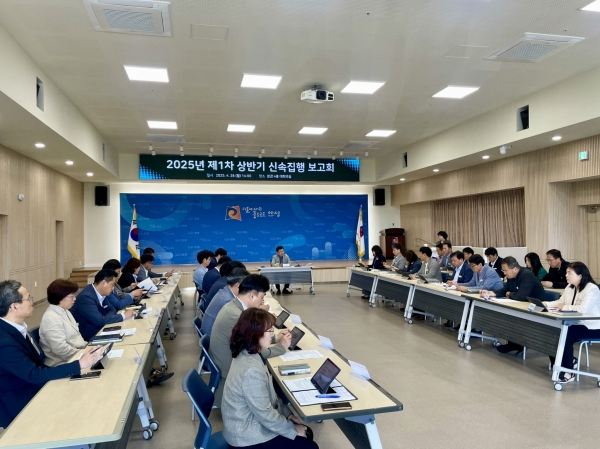 안성시는 지난 28일 남상은 부시장 주재하에 ‘2025년 제1차 상반기 신속집행 보고회’를 개최했다. /사진제공=안성시