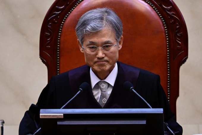 조희대 대법원장이 지난 1일 오후 서울 서초구 대법원 대법정에서 이재명 더불어민주당 대통령 후보의 공직선거법 위반 사건 상고심 선고를 준비하고 있다. /사진=뉴스1