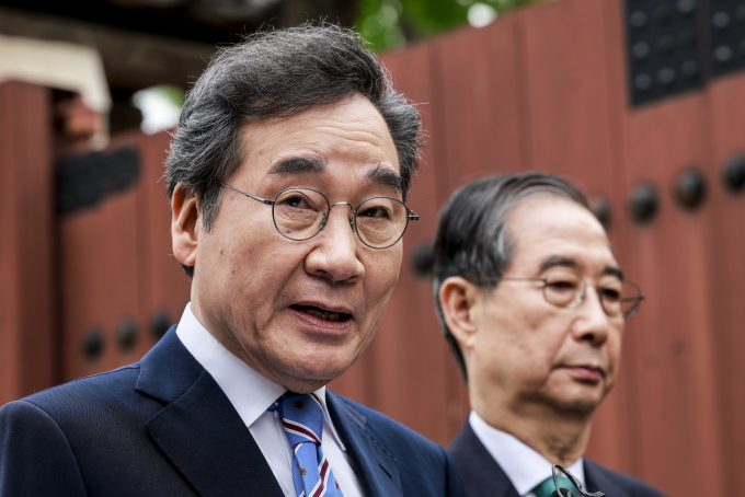 무소속 대선 예비후보인 한덕수 전 국무총리와 이낙연 새미래민주당 상임고문이 6일 오찬 회동을 갖고 정치 위기 극복 방안과 개헌의 필요성에 대해 의견을 모았다. /사진=뉴시스