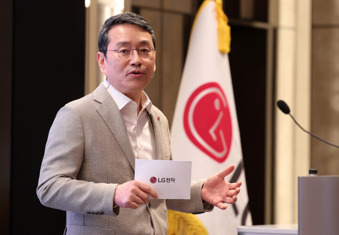 조주완 LG전자 대표이사(사장)가 2년 연속 '마이크로소프트(MS) CEO 서밋'에 참석한다. 사진은 지난 3월 열린 제23기 정기 주주총회에 참석했던 조 사장 모습. /사진=뉴스1