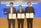 강기정 광주광역시장(가운데)이 8일 오후 시청 비즈니스룸에서 광주 인공지능 산업생태계 조성을 위한 AI유치기업인 김녹원 ㈜딥엑스 대표이사, 채명수 ㈜노타 대표이사와 업무협약을 체결한 후 기념촬영을 하고 있다./사진=광주시