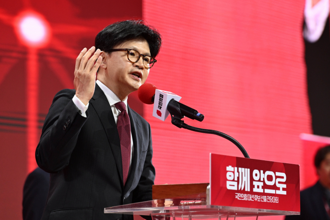 한동훈 국민의힘 전 대표가 당의 대선 후보 교체 시도를 지적했다. 사진은 지난 3일 국민의힘 경선 탈락 후 승복 연설을 하는 한 전 대표. /사진=뉴스1(공동취재)