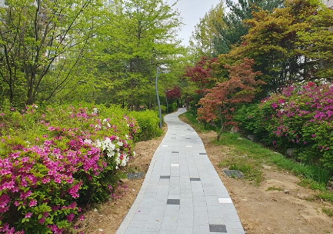 용인특례시 수지구 산책로 정비 모습. /사진제공=용인특례시