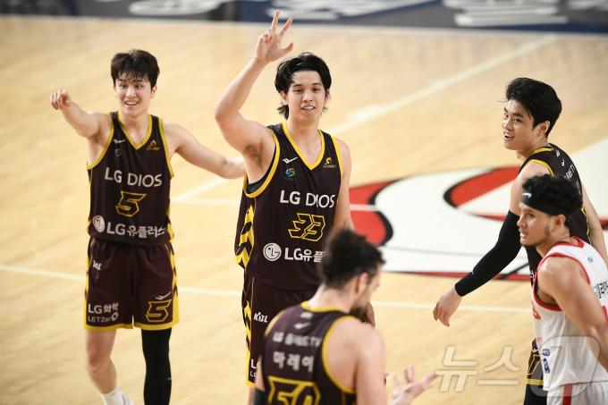 창단 첫 우승에 1승을 남겨둔 프로농구 창원 LG. (KBL 제공, 재판매 및 DB금지)