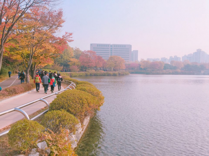 호숫가를 따라 걷는 호수누리길. /사진제공=고양특례시