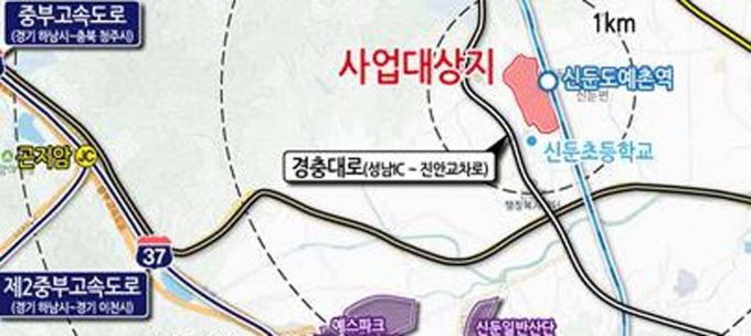 이천 신둔도예촌역세권 도시개발 사업 위치도. /사진제공=이천시