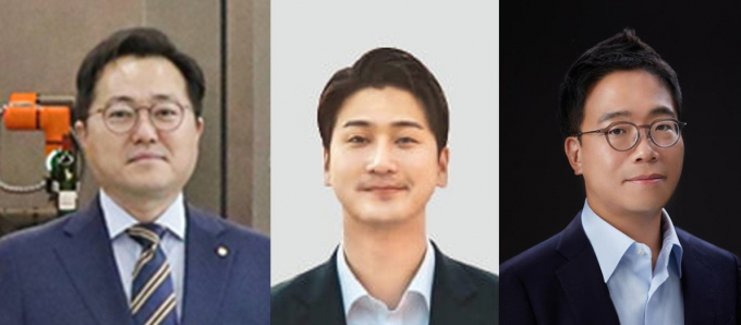왼쪽부터 이종승 이사, 류형우 이사, 박찬우 기타비상무이사. /사진=한화푸드테크, IMM크레딧앤솔루션