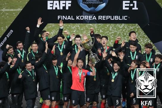 홍명보 감독이 이끄는 축구대표팀이 7월15일 동아시안컵 무대에서 일본을 상대한다. 사진은 2019년 부산 대회 장면 (대한축구협회 제공)