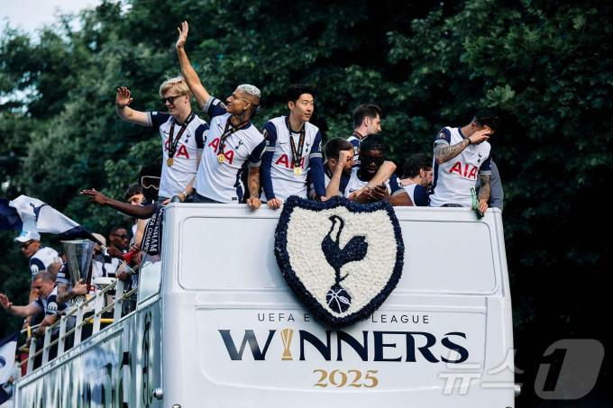 토트넘 홋스퍼는 2024-25 UEFA 유로파리그 우승을 차지했다. ⓒ AFP=뉴스1