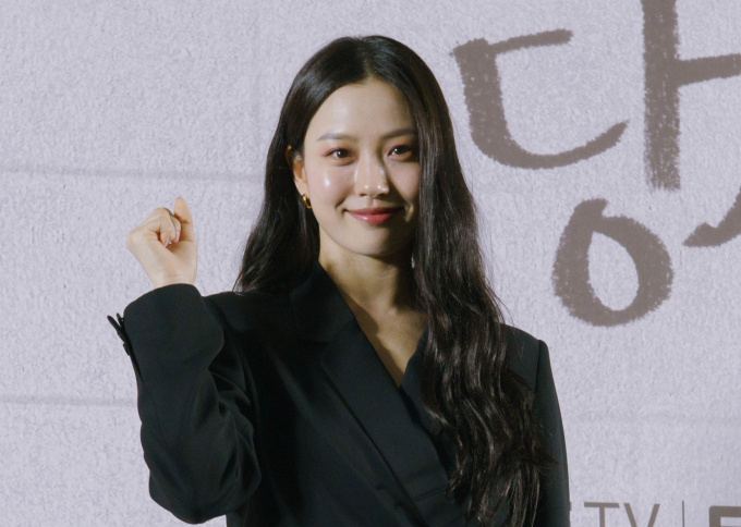 배우 고민시가 온라인 커뮤니티에서 제기된 학교 폭력 의혹을 부인했다. 사진은 지난 8일 오후 서울 마포구 상암동 스탠포드호텔에서 진행된 지니TV 드라마 '당신의 맛' 제작발표회에 참석한 배우 고민시. /사진=스타뉴스(지니TV 제공)