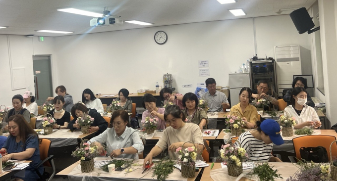 '원예 관리사 양성 과정' 교육 모습. /사진제공=광주시