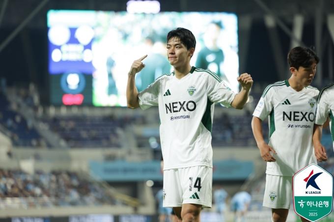 전북 현대 공격수 전진우. (한국프로축구연맹 제공)