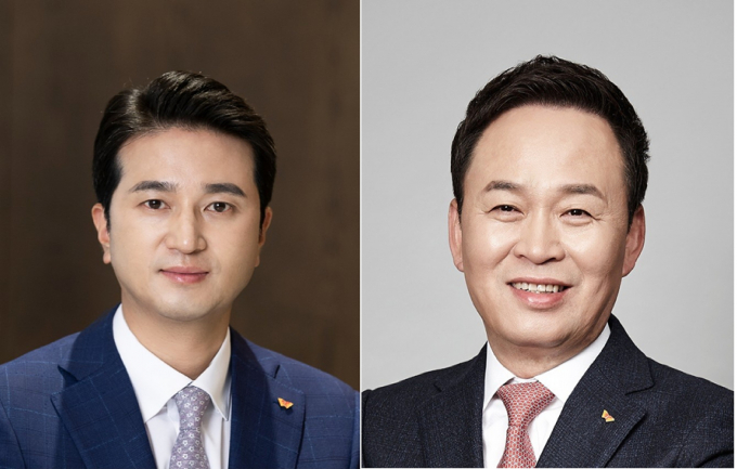 SK이노베이션이 새 경영진을 선임했다. 사진은 새로 부임한 추형욱(왼쪽) 대표이사와 장용호 총괄사장. /사진=SK이노베이션