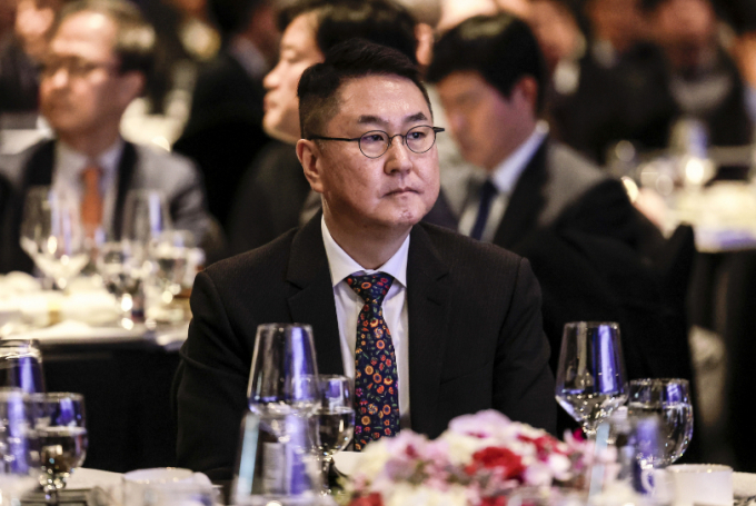 이석우 두나무 대표가 지난 2월20일 서울 영등포구 FKI타워에서 열린 한국경제인협회 제64회 정기총회에 참석해 있다. /사진=뉴시스