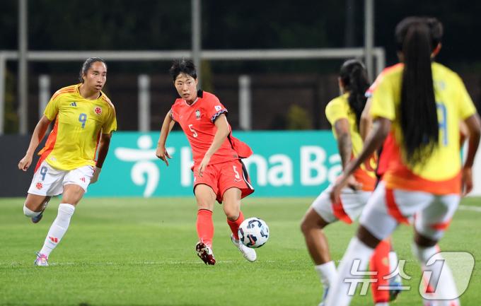[뉴스1 PICK] 국내 첫 선 신상우호 '남미 복병' 콜롬비아에 0-1 패배