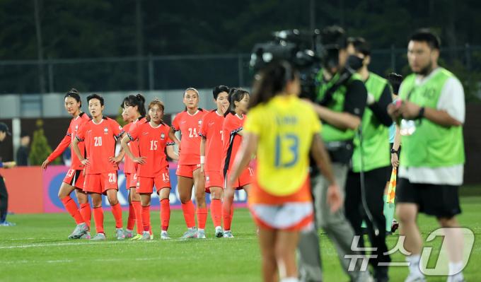 [뉴스1 PICK] 국내 첫 선 신상우호 '남미 복병' 콜롬비아에 0-1 패배