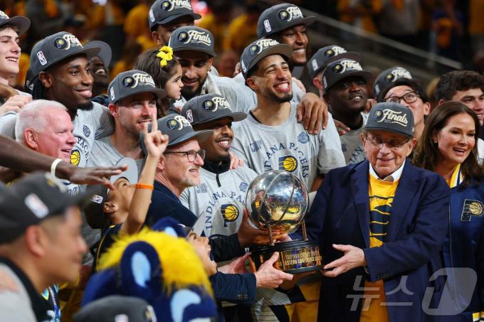 인디애나 페이서스가 25년 만에 NBA 파이널에 진출했다. ⓒ AFP=뉴스1