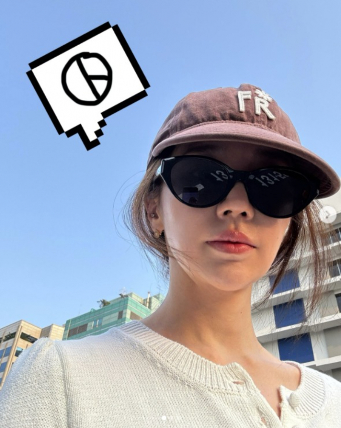 윤은혜가 제21대 대통령 선거 투표 인증샷을 남기며 투표 참여를 독려했다. /사진=윤은혜 인스타그램