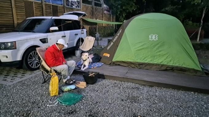  반려동물 동반 캠핑데이 행사 모습. /사진제공=구리도시공사
