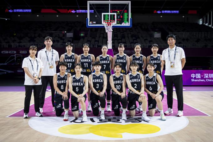 U19 여자농구 월드컵에 나서는 대표팀. (대한민국농구협회 제공)