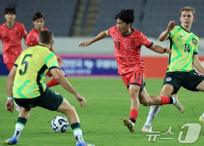 [뉴스1 PICK] 이민성호 U22 대표팀 첫 경기서 호주와 0-0 무승부