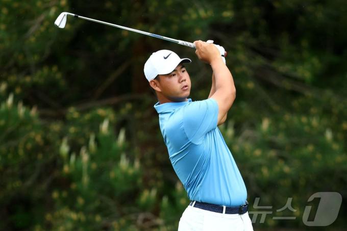 PGA 투어의 김주형. ⓒ AFP=뉴스1