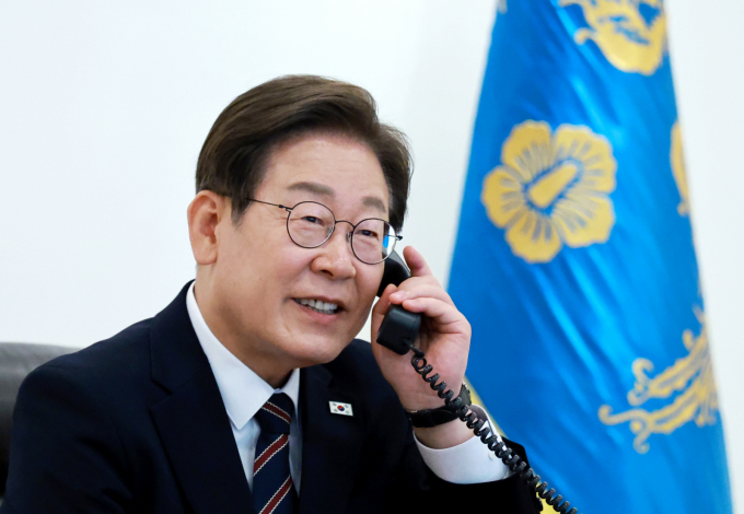 이재명 대통령은 9일 오후 이시바 시게루 일본 총리와 통화했다. /사진=뉴시스