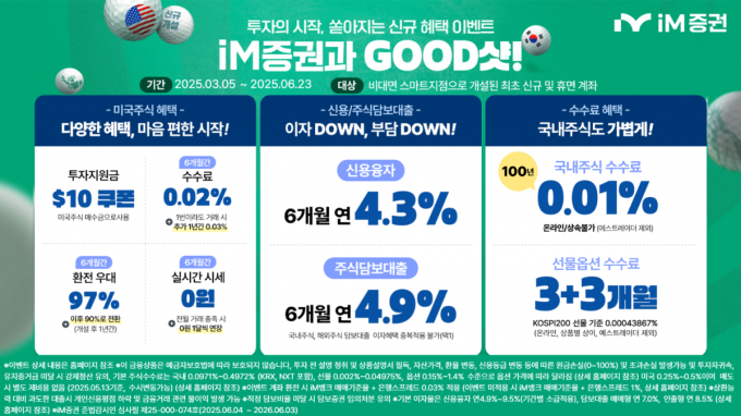 iM증권이 비대면 스마트지점 계좌개설 이벤트를 진행한다. /사진=iM증권