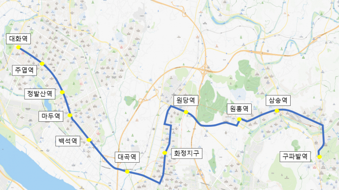 심야버스 N999번 노선도. /사진제공=고양특례시