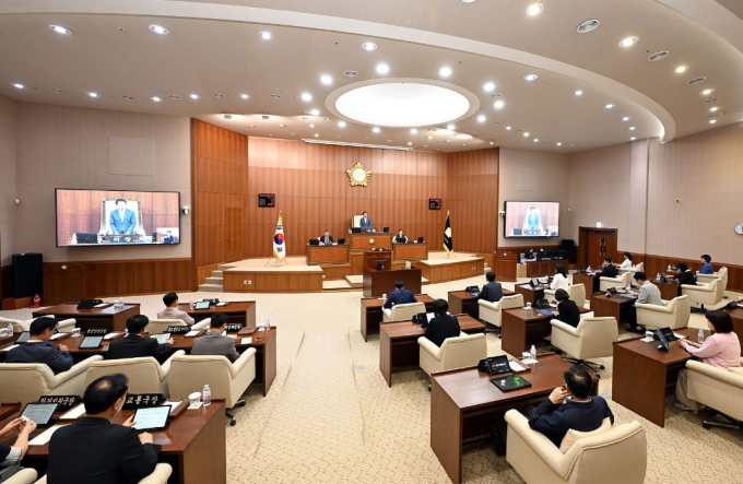 의정부시의회 본회의장 전경. /사진제공=의정부시의회