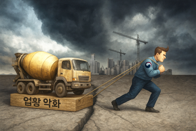 국내 시멘트업계가 업황난을 극복하기 위해선 정부 차원의 적극적인 노력이 뒷받침돼야 한다는 지적이다. /그래픽=김은옥 기자(챗GPT)