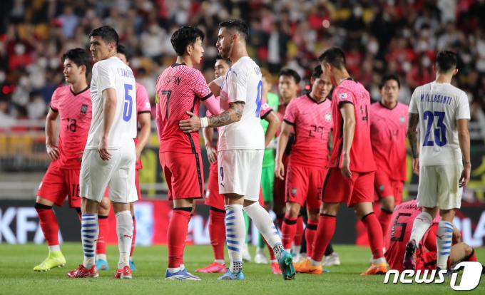 2022년 한국에서 평가전을 치렀던 파라과이가 오는 10월 다시 방문한다. /뉴스1 ⓒ News1 김진환 기자