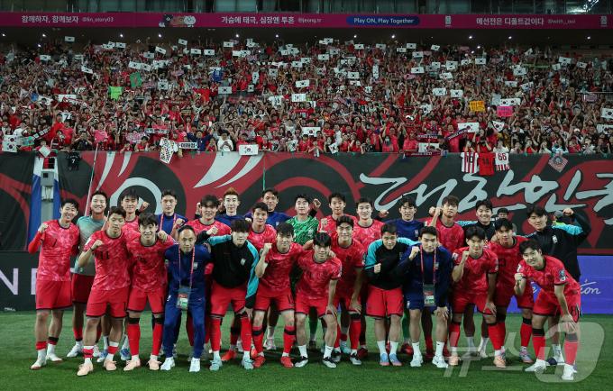 본선을 확정한 한국 대표팀2025.6.10/뉴스1 ⓒ News1 김진환 기자